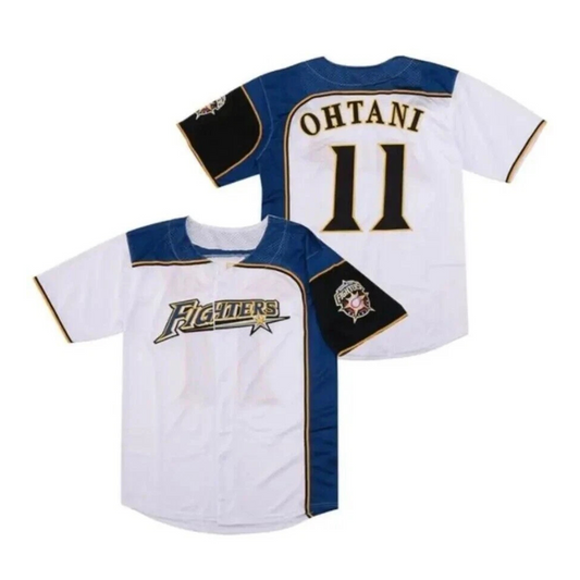 Ohtani #16 Team Japan Hokkaido Fighters Jersey – White Custom Baseball Kit