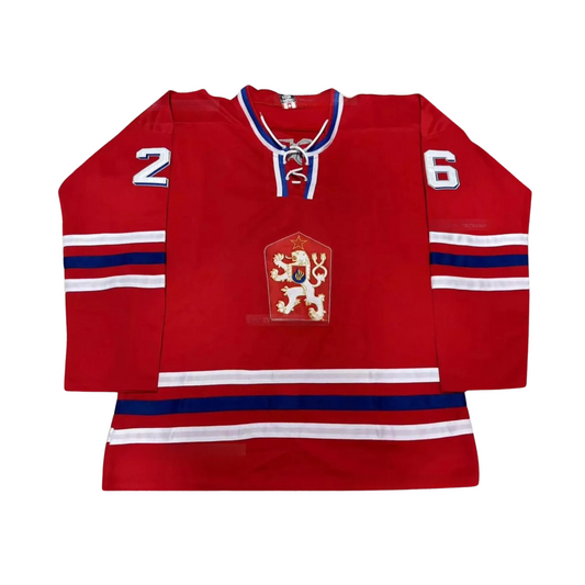 Peter Šťastný #26 Czechoslovakia Retro Hockey Jersey – 80s Style