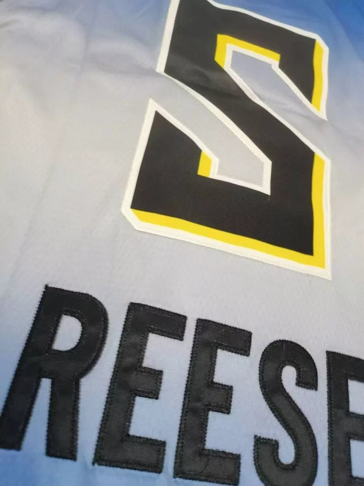 Throwback Angel Reese #5 Basketball Jersey Sewn Custom S-3XL blue