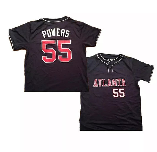 Powers #55 Atlanta Baseball Jerseys