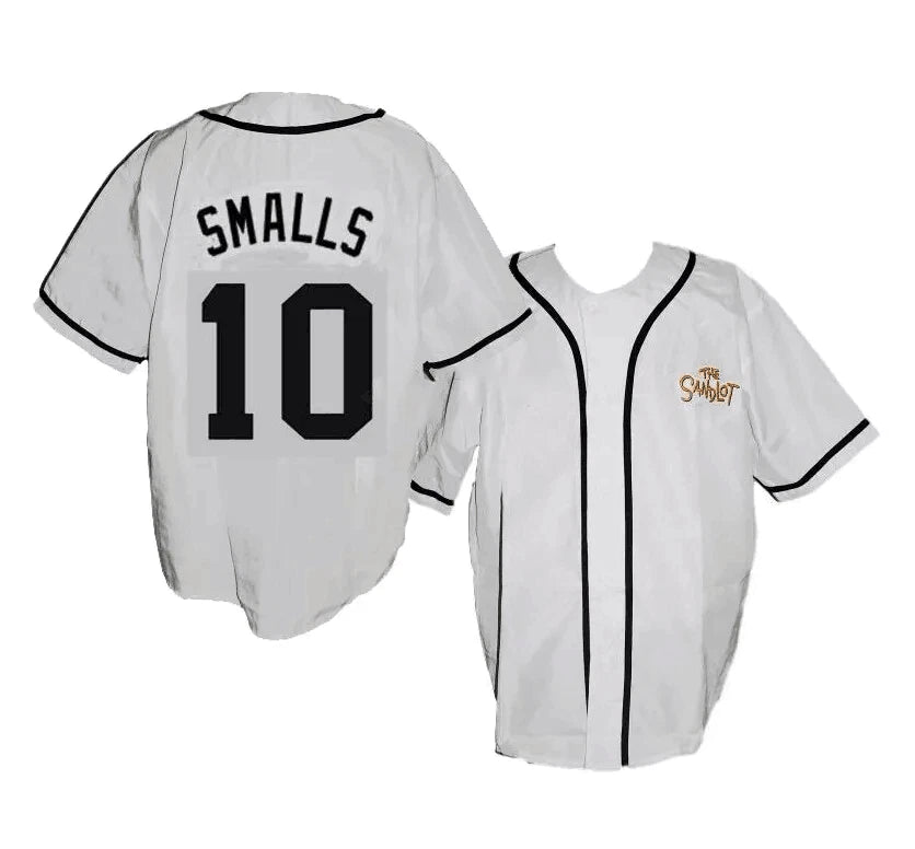 Movie The Sandlot Smalls #10 Baseball Jersey Button Down Sewn