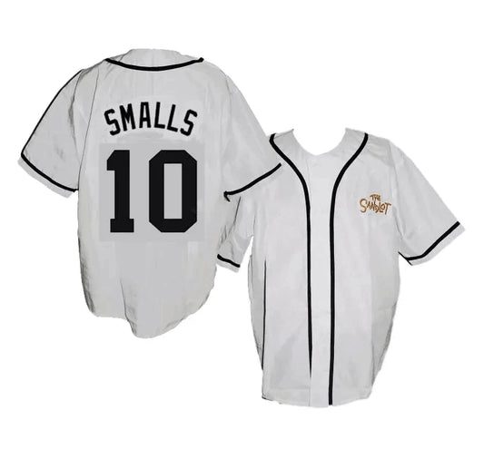 Movie The Sandlot Smalls #10 Baseball Jersey Button Down Sewn