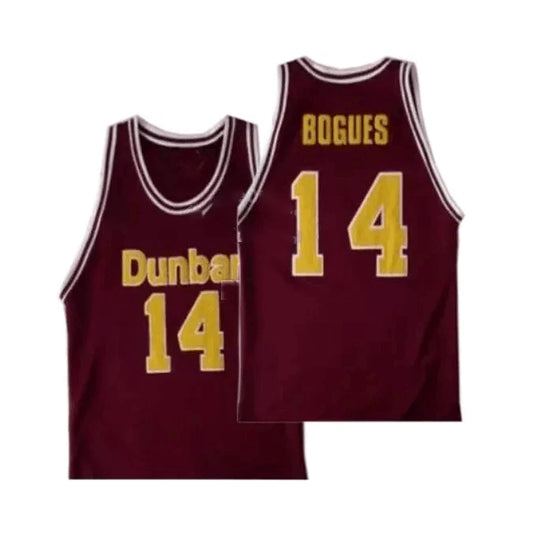 Throwback Tyrone Bogues #14 High School Basketball Jeresy