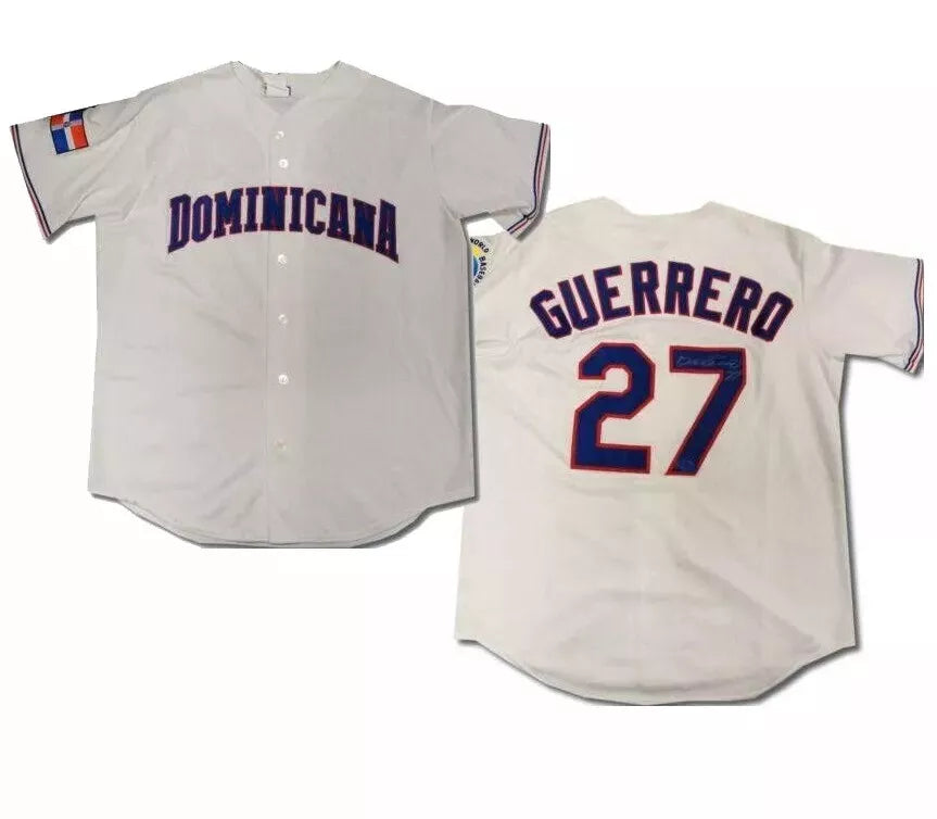 Unsigned 2004 Guerrero #27 Team DominicanA Baseball Jersey