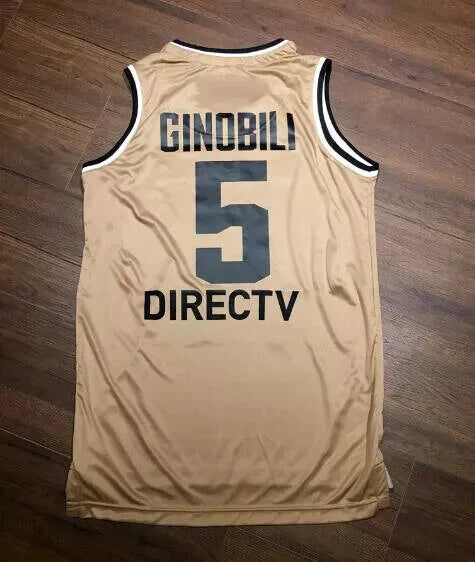 2016 Ginobili #5 Argentina Basketball Jersey