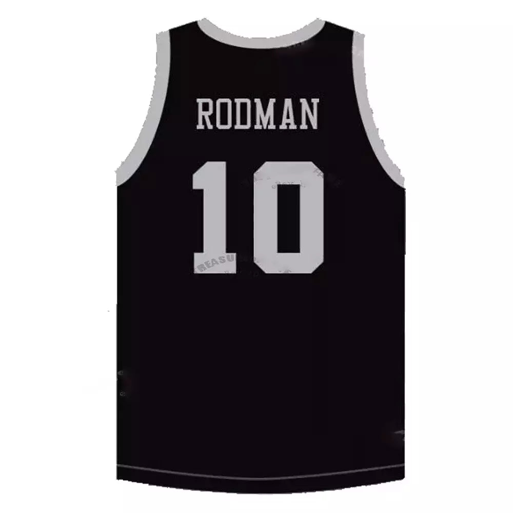 Throwback Dennis Rodman #10 Detroit Bad Boys Basketball Jersey