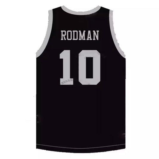 Throwback Dennis Rodman #10 Detroit Bad Boys Basketball Jersey