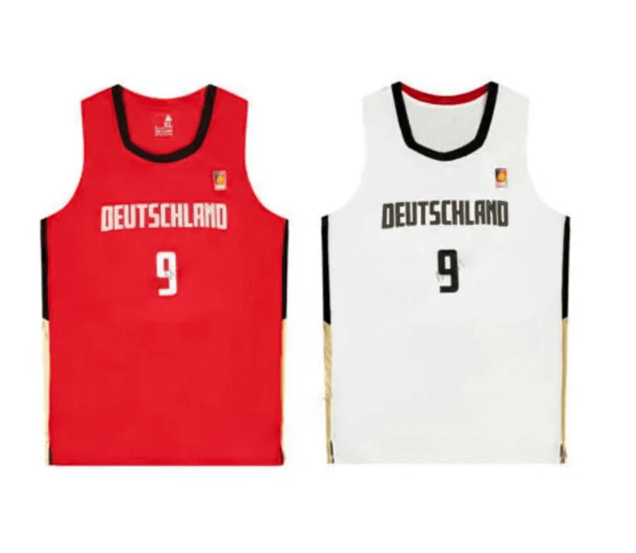 Retro Wagner #9 Team Germany Deutschland Basketball Jersey