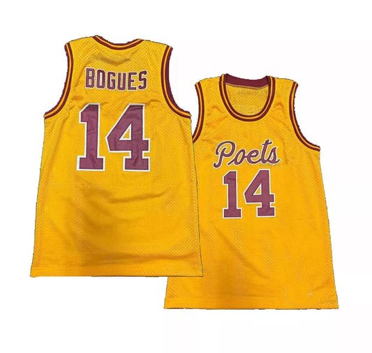 Throwback Bogues #14 High School Basketball Jersey