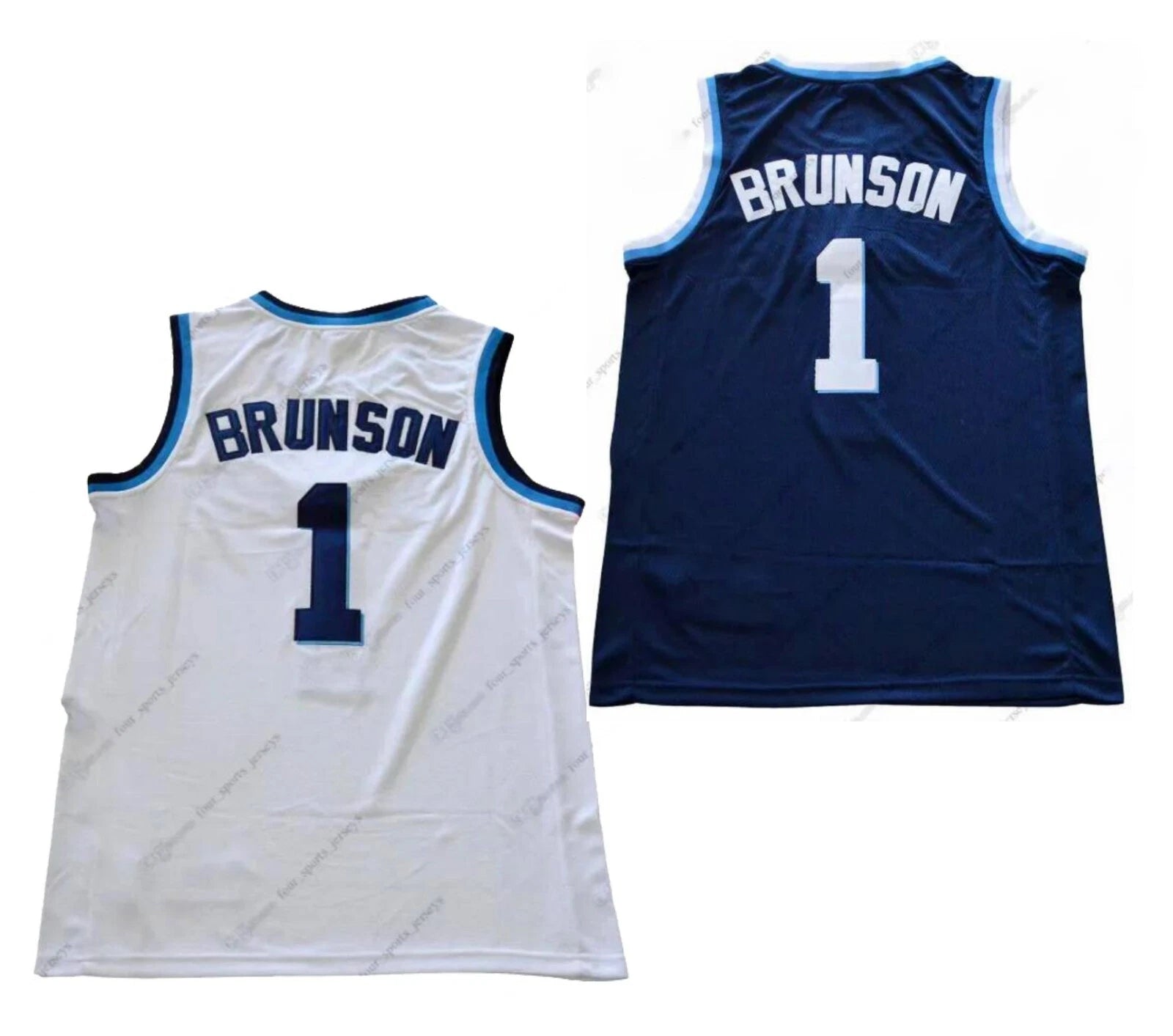 Retro Youth/Men #1 Brunson Basketball Jersey