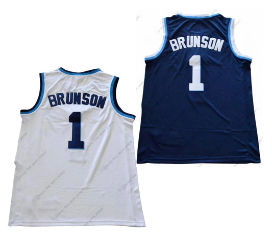 Retro Youth/Men #1 Brunson Basketball Jersey