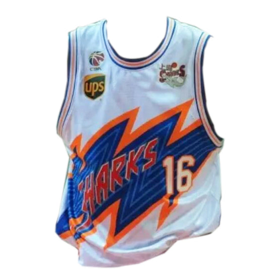 Throwback Yabusele #16 Team Shanghai China Basketball Jersey