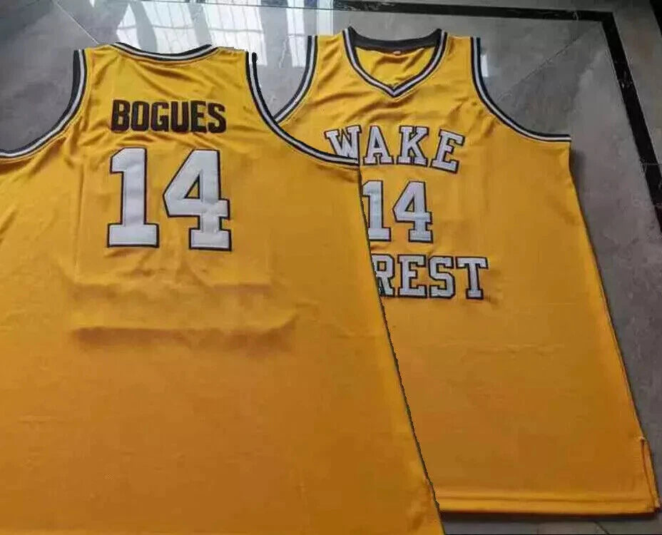 Throwback Bogues #14 Basketball Jersey
