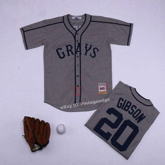 Throwback Grays #20 Gibson Baseball Jersey