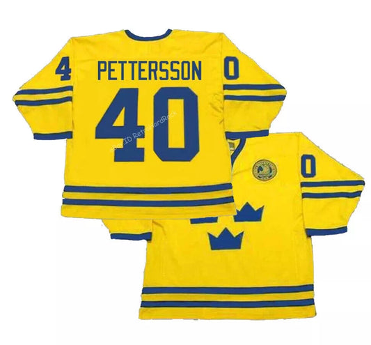 2002 Pettersson #40 Team Sweden Hockey Jersey