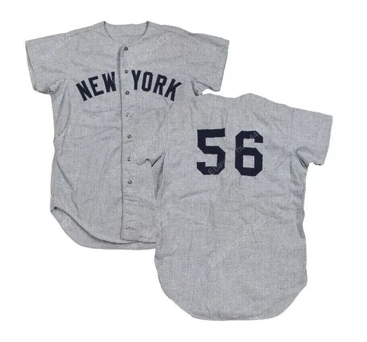 Throwback 60'S Bouton 56 New York Baseball Jersey