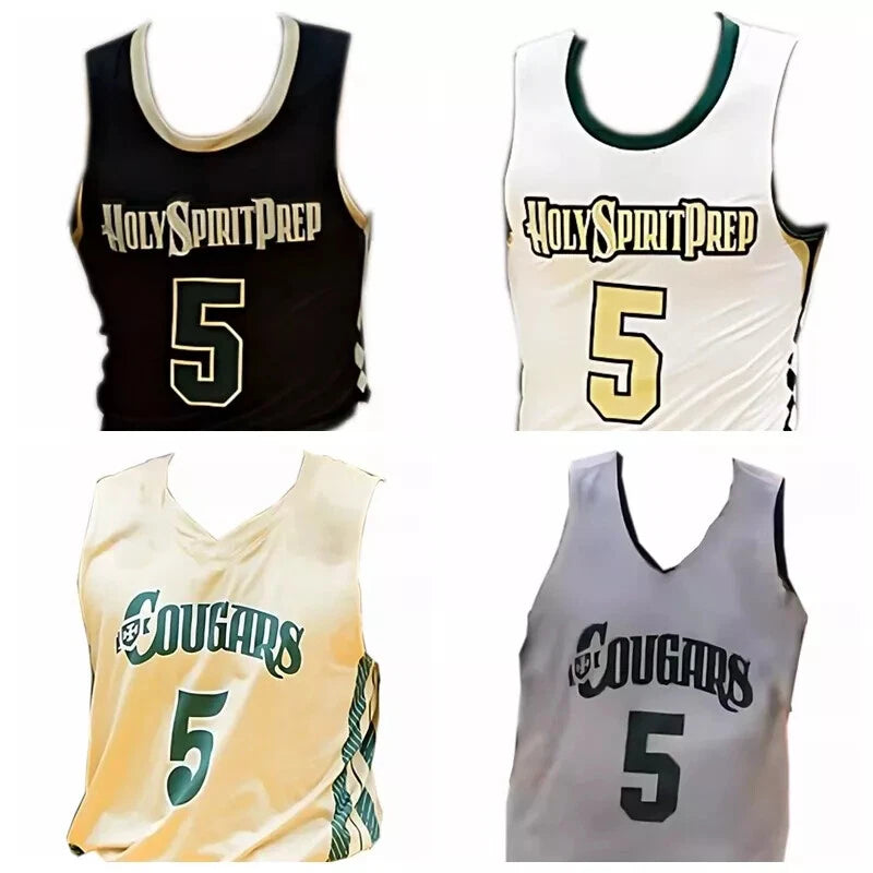 Retro Youth/Men's Edwards #5 High School Basketball Jersey