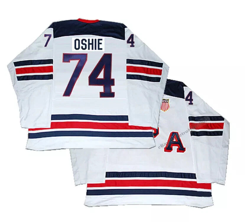 2016 US T.J. Oshie #74 Ice Hockey Jersey