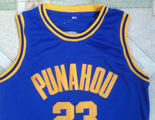 Throwback Obama #23 High School Basketball Jersey