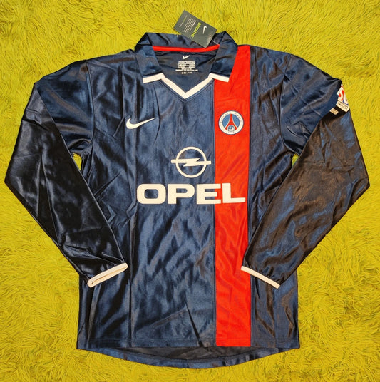 PSG FC 2001/02 Ronaldinho #21 Retro Vintage Soccer Futbol Shirt Jersey