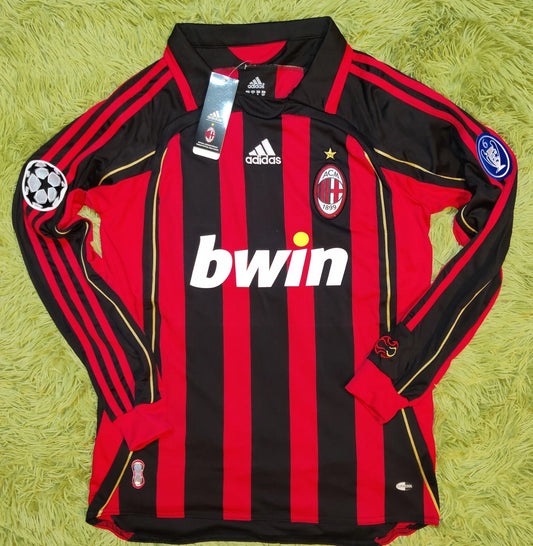 AC Milan 2006/07 Kaka 22 Long Sleeve Soccer Football Futbol Jersey