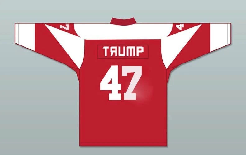 Retro #47 Trump Hockey Jersey USSA Shirt 2024 Support All Sewn