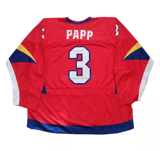 Throwback Papp #3 Team Romania Hockey Jersey