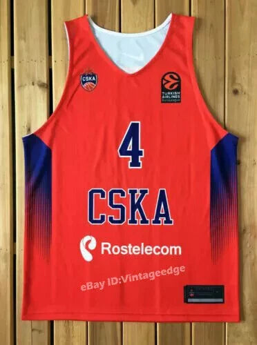 Teodosic #4 Serbia Srbija Moscow CSKA Basketball Jersey