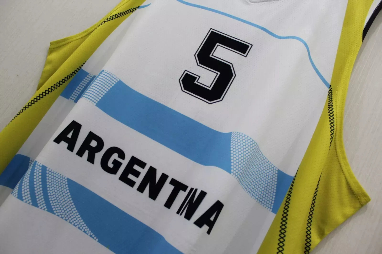 2012 London Ginóbili #5 Team Argentina Basketball Jersey