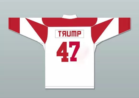 Retro #47 Trump Hockey Jersey USSA Shirt 2024 Support All Sewn