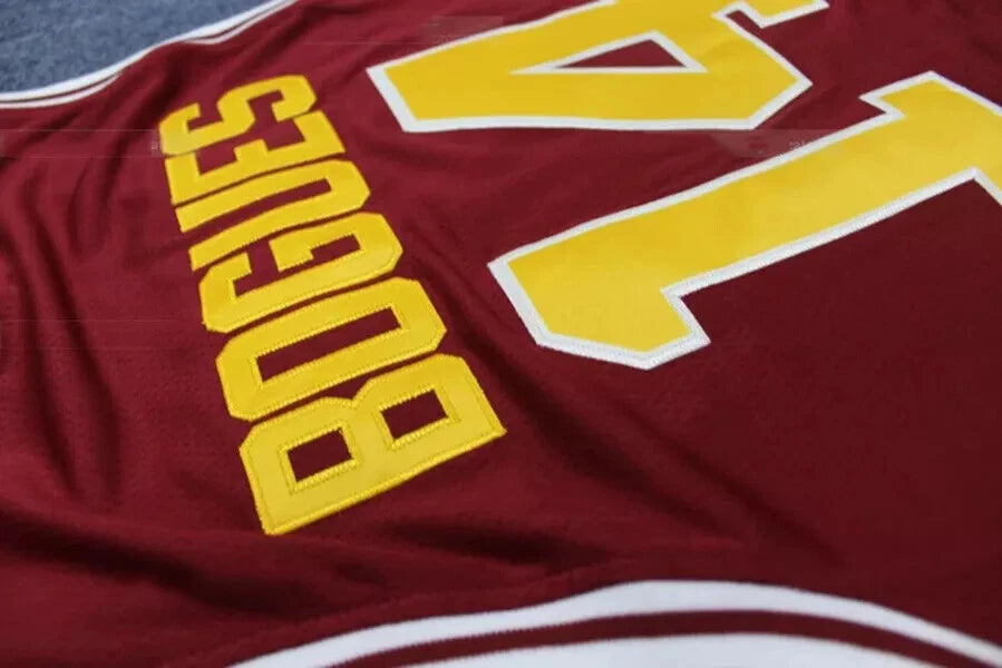 Throwback Tyrone Bogues #14 High School Basketball Jeresy