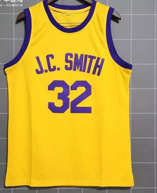 Throwback Manigault #32 J.C.Smith Basketball Jersey
