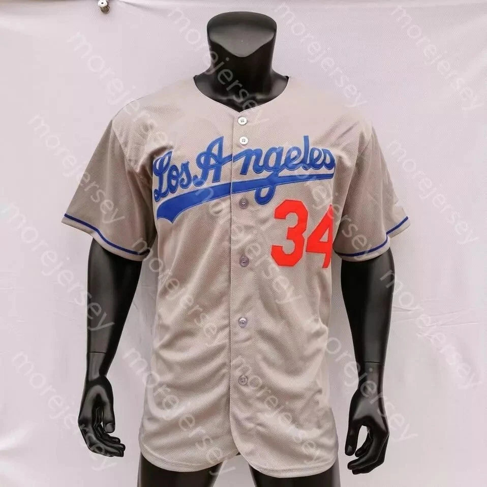 Throwback Valenzuela #34 Baseball Jersey