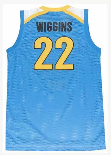 Retro Wiggins #22 Huntington Prep Basketball Jersey