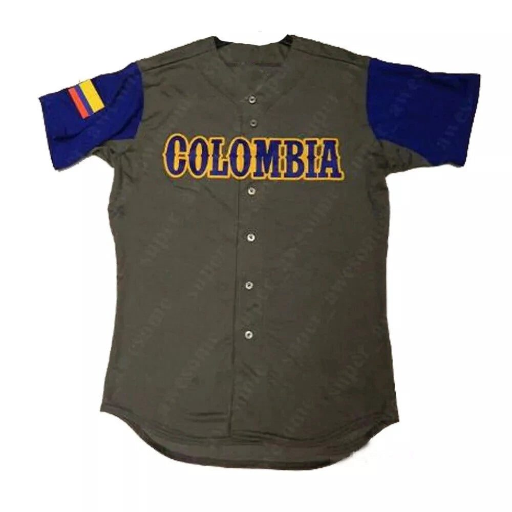 Throwback #26 Patiño Colombia Baseball jersey