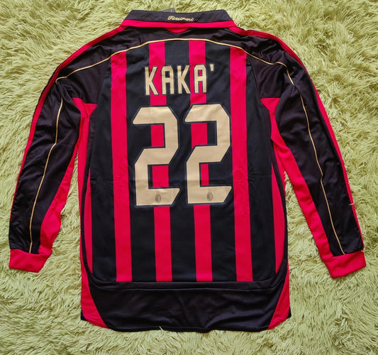 AC Milan 2006/07 Kaka 22 Long Sleeve Soccer Football Futbol Jersey