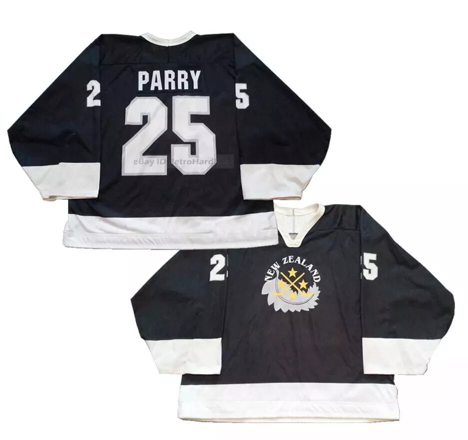 Throwback Parry #25 New Zealand Hockey Jersey
