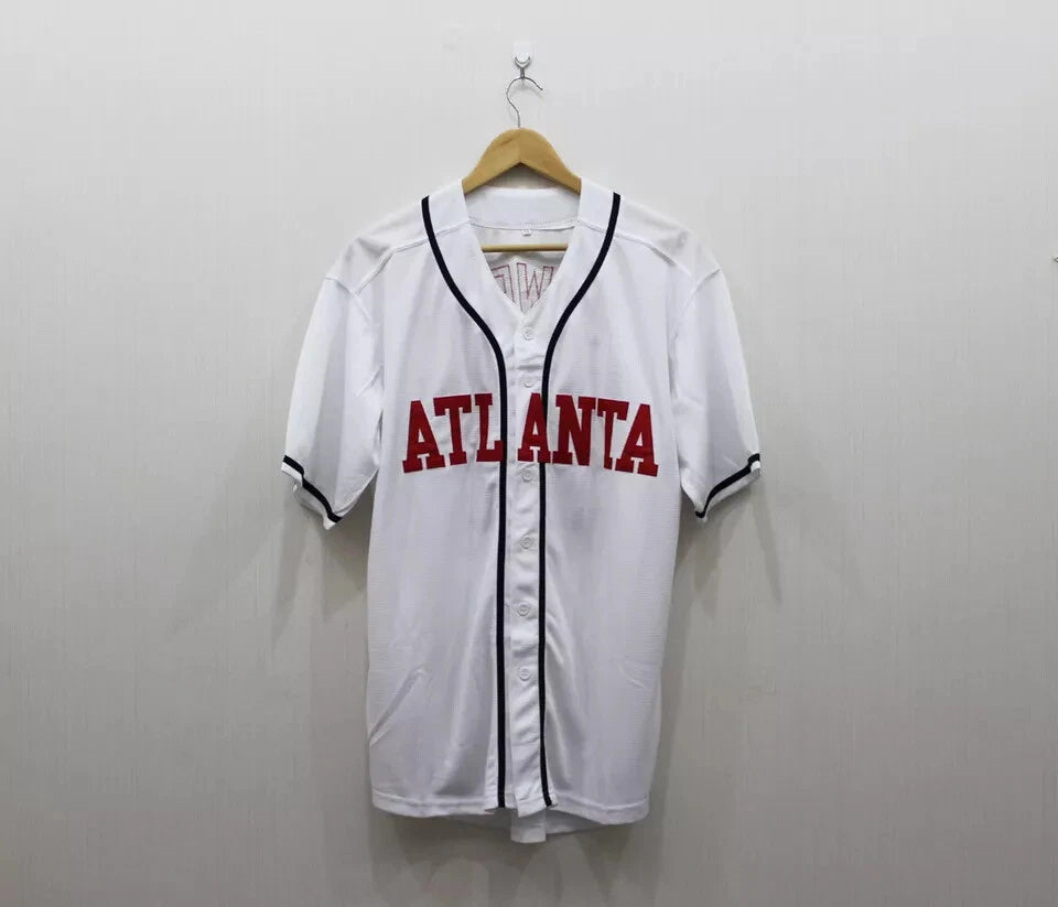Powers #55 Atlanta White Myrtle Beach Baseball Jersey