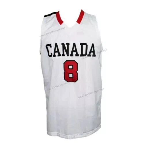 Retro Wiggins #8 Team Canada Basketball Jersey
