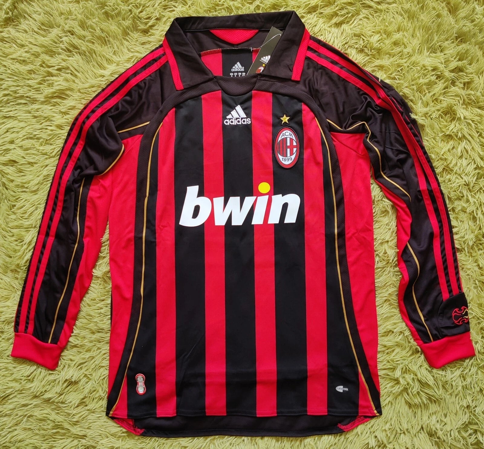 AC Milan 2006/07 Kaka Long Sleeve Soccer Football Futbol Jersey