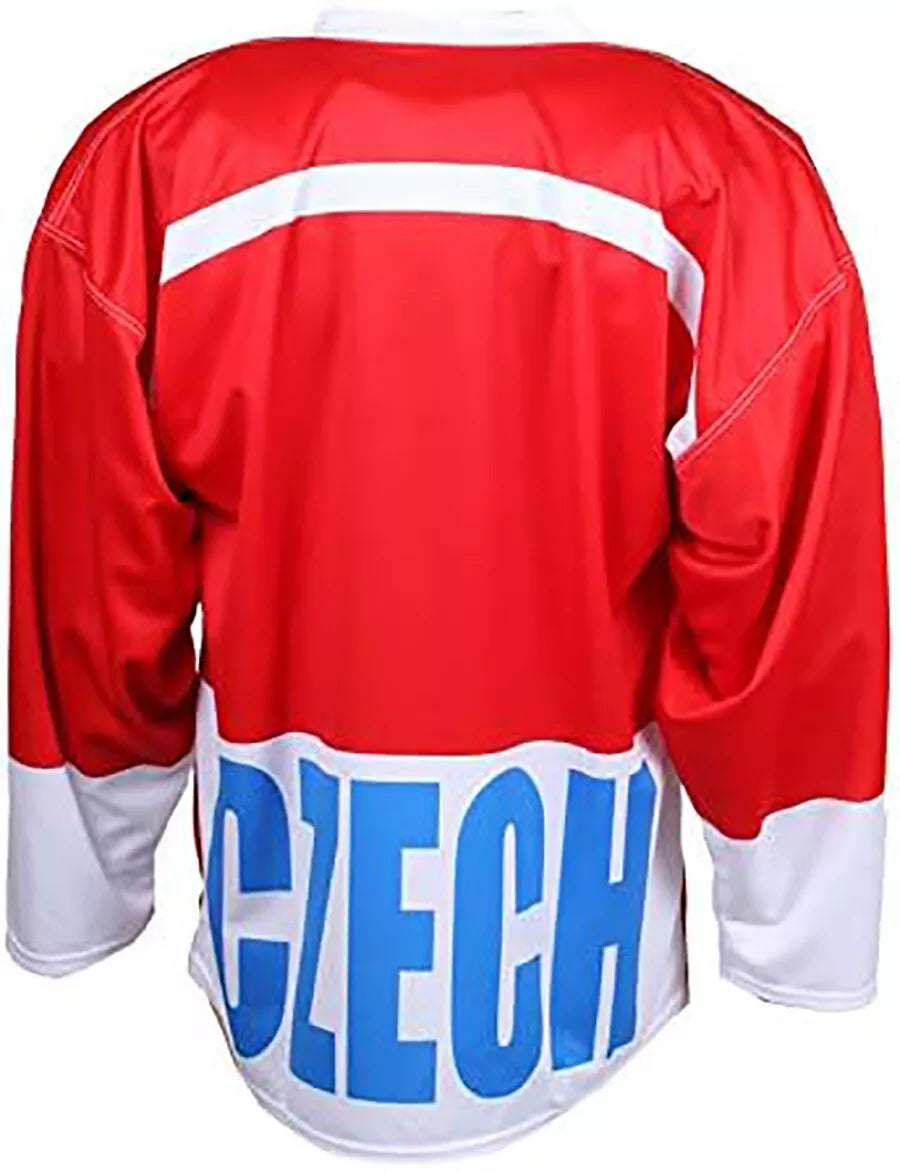 Throwback Jagr #68 Hasek #39 Team Czech Hockey Jersey
