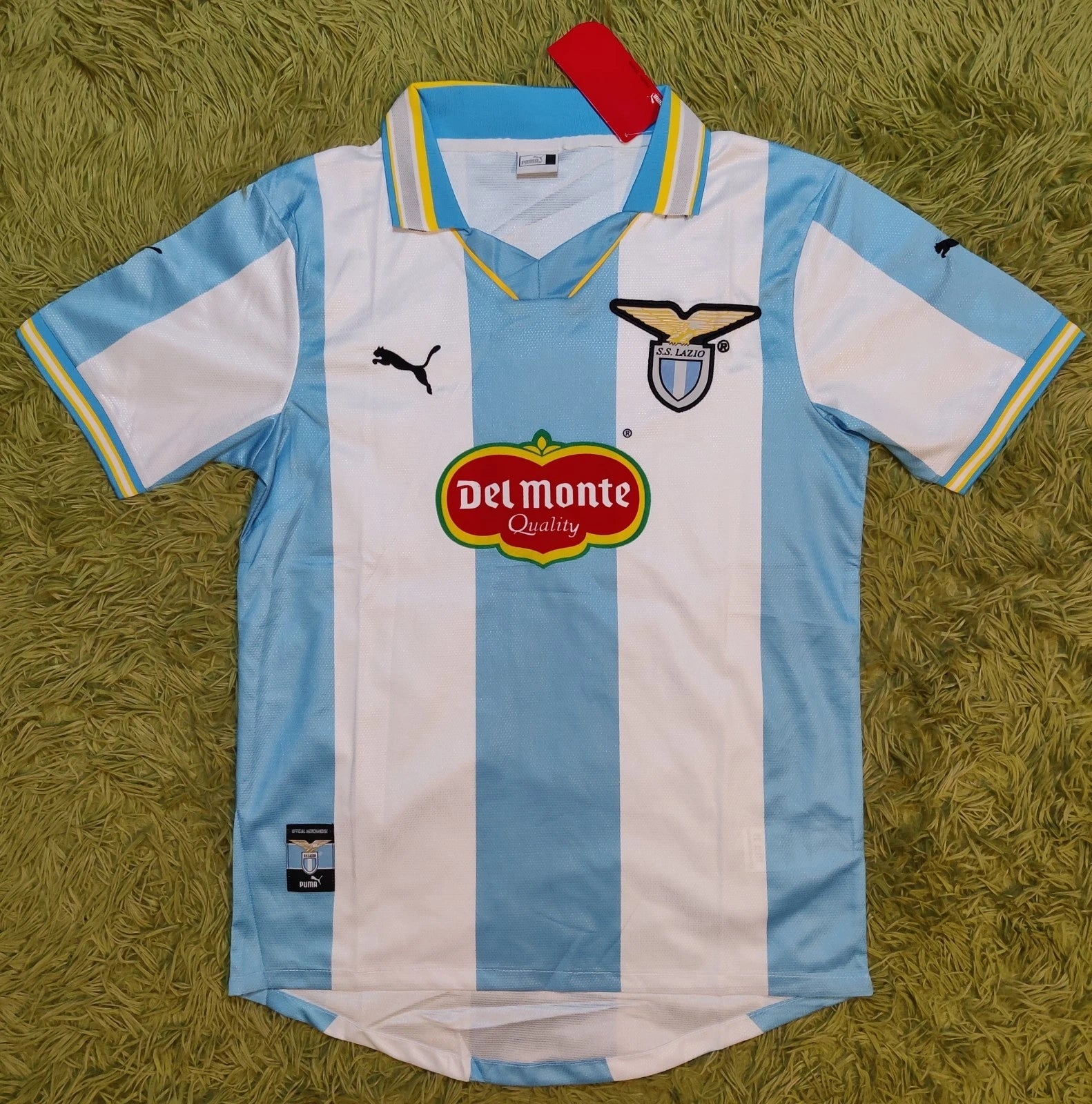 S.S.LAZIO FC 1999/2000 Home Mancini Retro Rare Football Soccer Jersey
