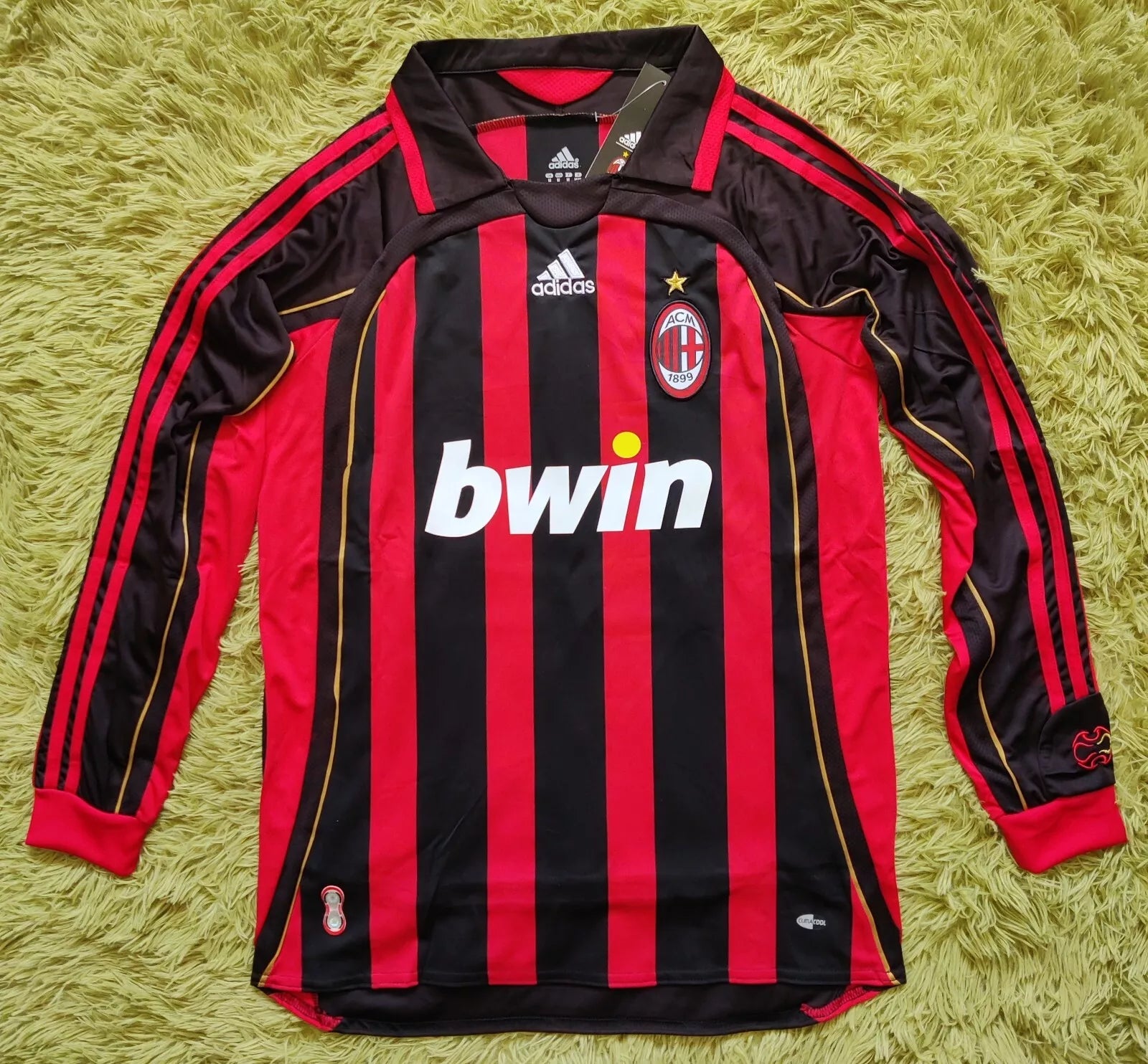 AC Milan 2006/07 Gattuso Long Sleeve Soccer Football Futbol Jersey