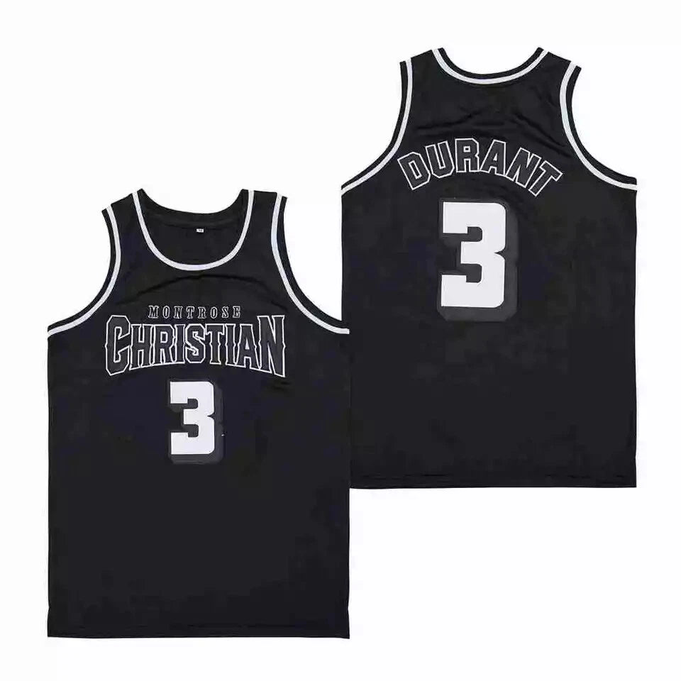Retro Durant #3 High School Basketball Jersey