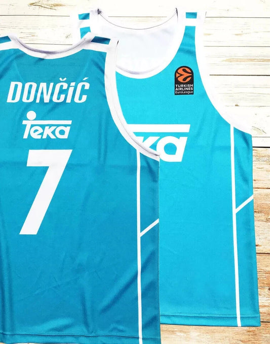 Throwback Doncic #7 Spain Basketball Jersey