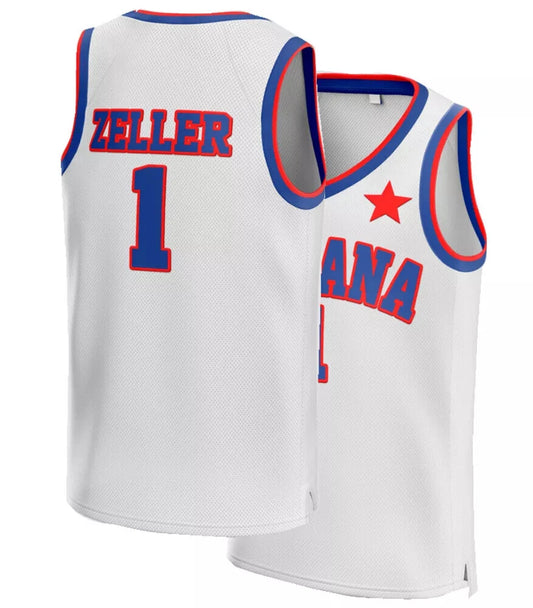 Throwback Zeller #1 High School Basketball Jersey