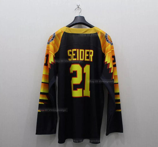 Retro Seider #21 Ice Hockey Jersey