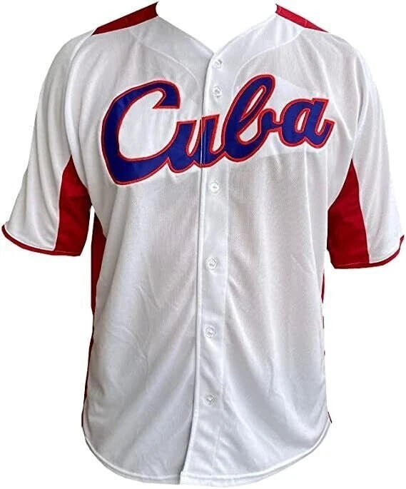 Vintage Cuba Baseball Jersey 2017 White Stitched