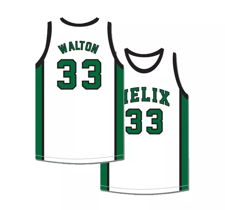 Throwback Walton #33 High School Basketball Jersey