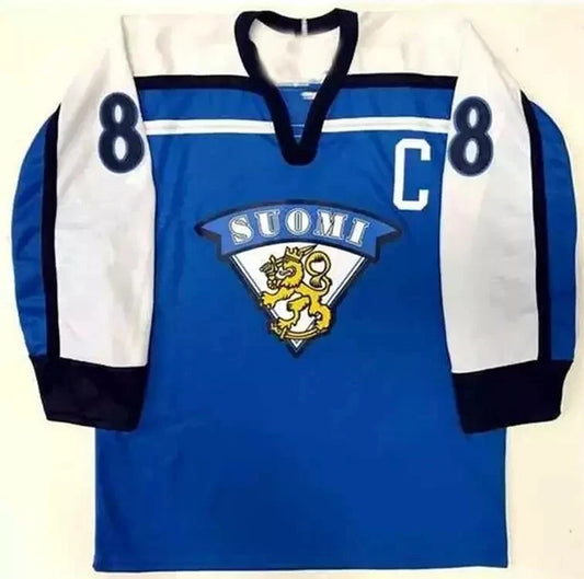 Selanne #8 Hockey Jersey
